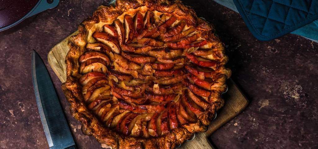 Une tarte aux fruits