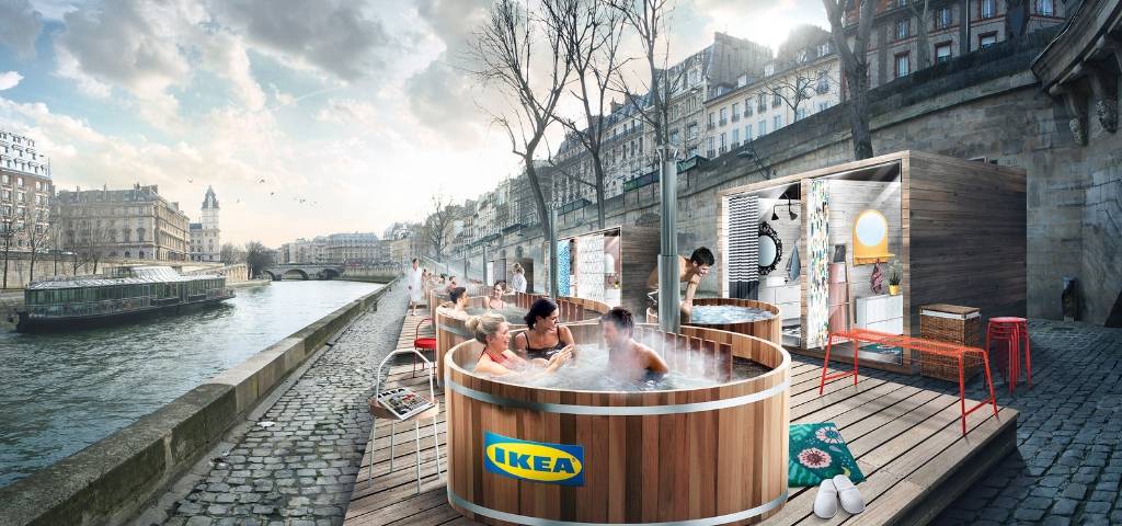 Les Bains Ikea sur les Quais de Seine