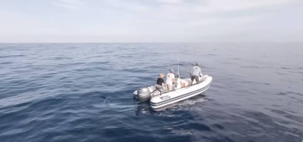 Un bateau sur la mer