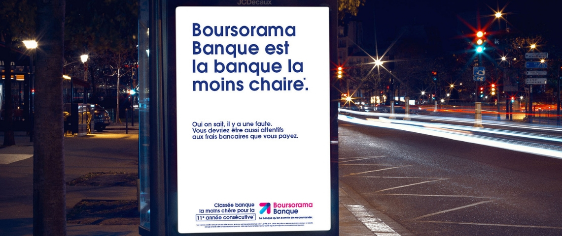 Affiche boursorama banque