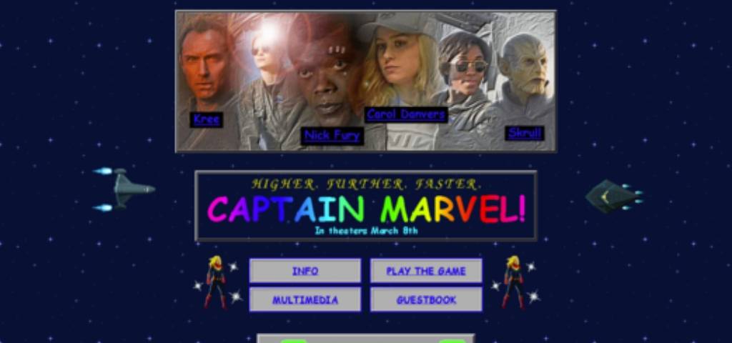 Le site Captain Marvel