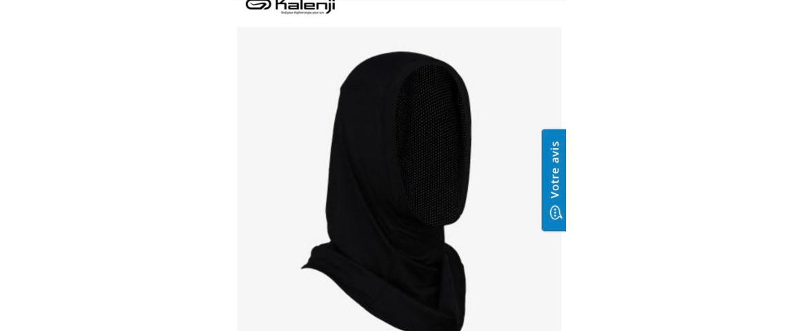 Decathlon commercialise un hijab de course Capture d'écran du hijab de running de la marque Decathlon