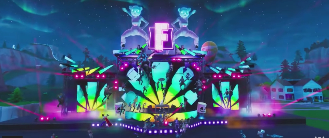 Un concert sur Fortnite réunit des millions de personnes Image du concert de Marshmello sur Fortnite