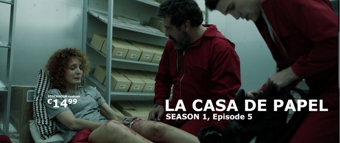 Le site qui répertorie les meubles IKEA vus dans les séries Scène de la série Casa de Papel