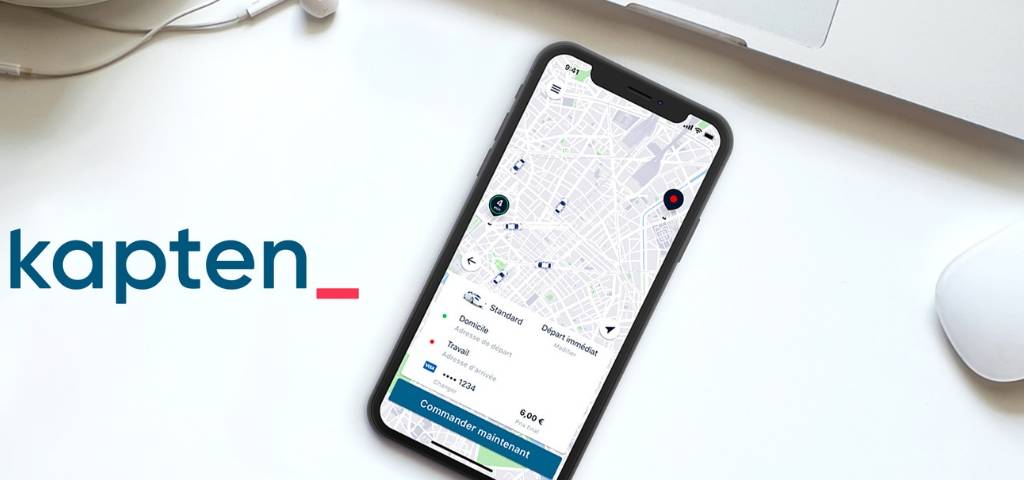 Logo Kapten et un smartphone