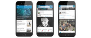 Des smartphones sur LinkedIn
