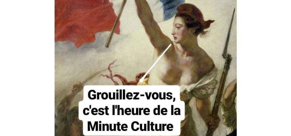 La Liberté guidant le peuple avec une bulle de BD