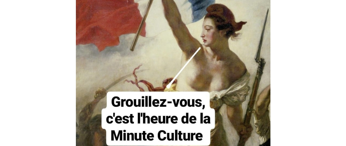 La Minute Culture, le compte Instagram pour se cultiver La Liberté guidant le peuple avec une bulle de BD