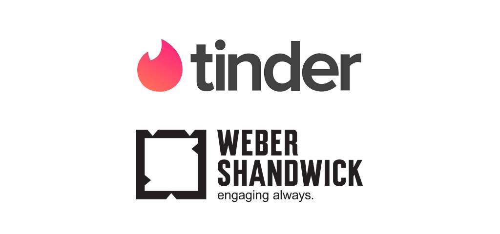 Logos de Tinder et Weber Shandwick