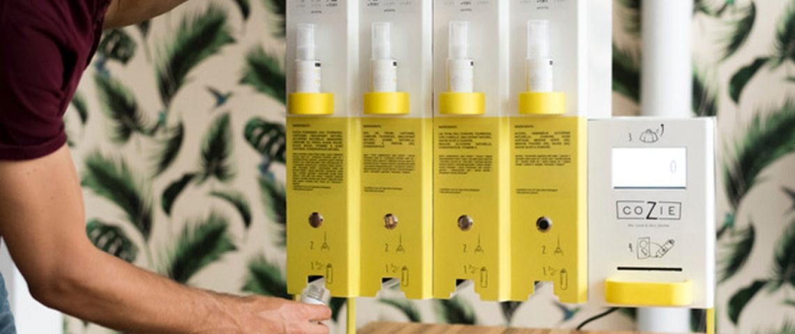 Des cosmétiques zéro déchets avec CoZie Une machine à cosmétiques