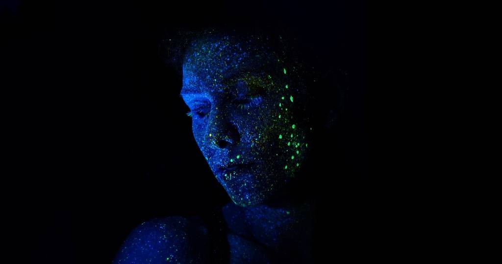 Une femme bleue