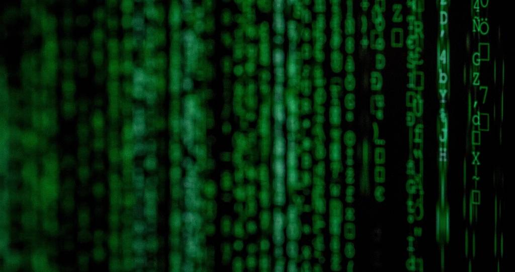 Des lignes de codes vertes
