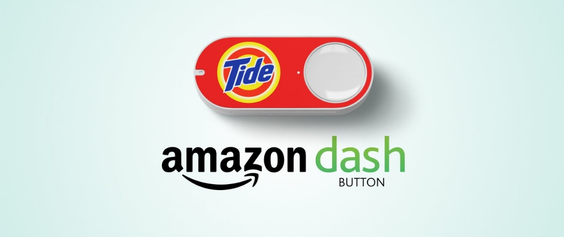 Amazon arrête les Dash Buttons Un Dash Button Amazon de la marque Tide