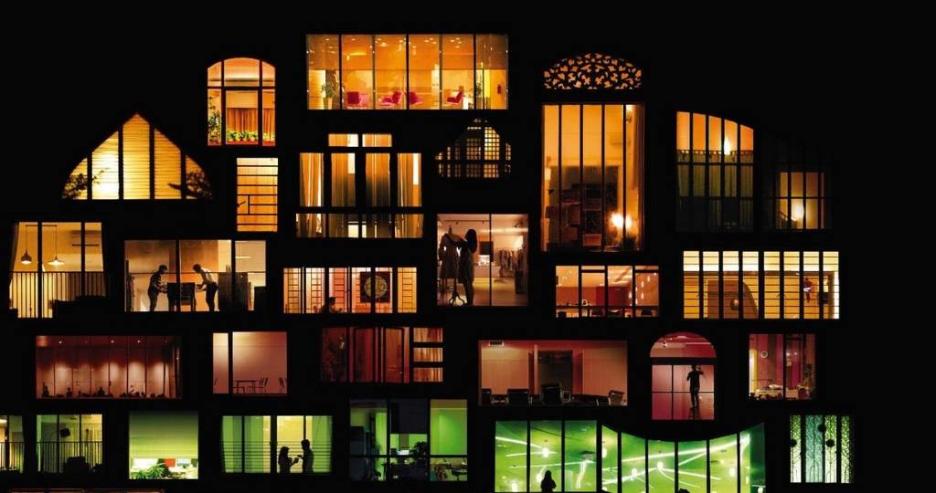 Fenêtres dans la nuit