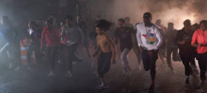 Un groupe de coureurs