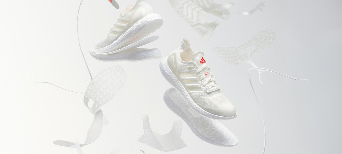 adidas présente ses FuturCraft.Loop premières chaussures 100% recyclables Chaussures couleur ivoire en lévitation