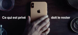 Extrait du Spot Apple ''Vie privée''