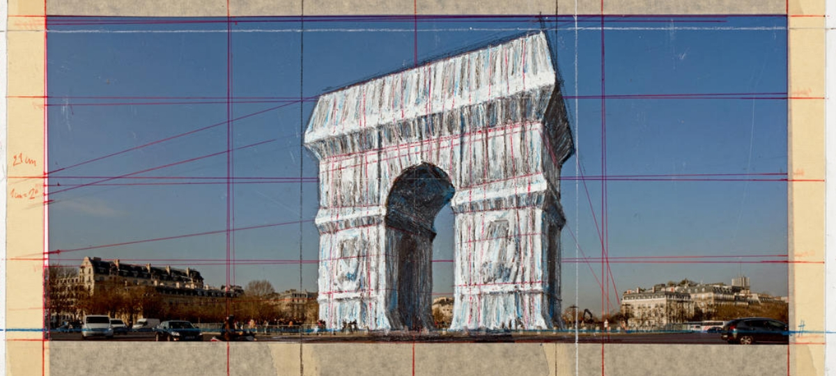 L'artiste Christo s'attaque à l'Arc de Triomphe Arc de Triomphe à Paris