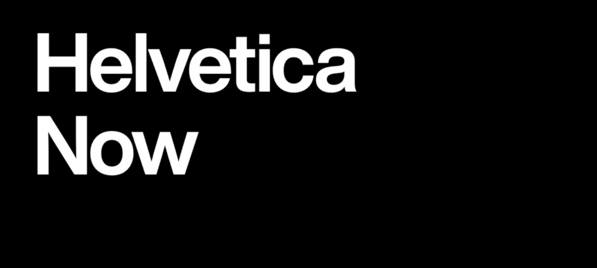 La police la célèbre du monde Helvetica se refait une beauté Helvetica sur fond noir