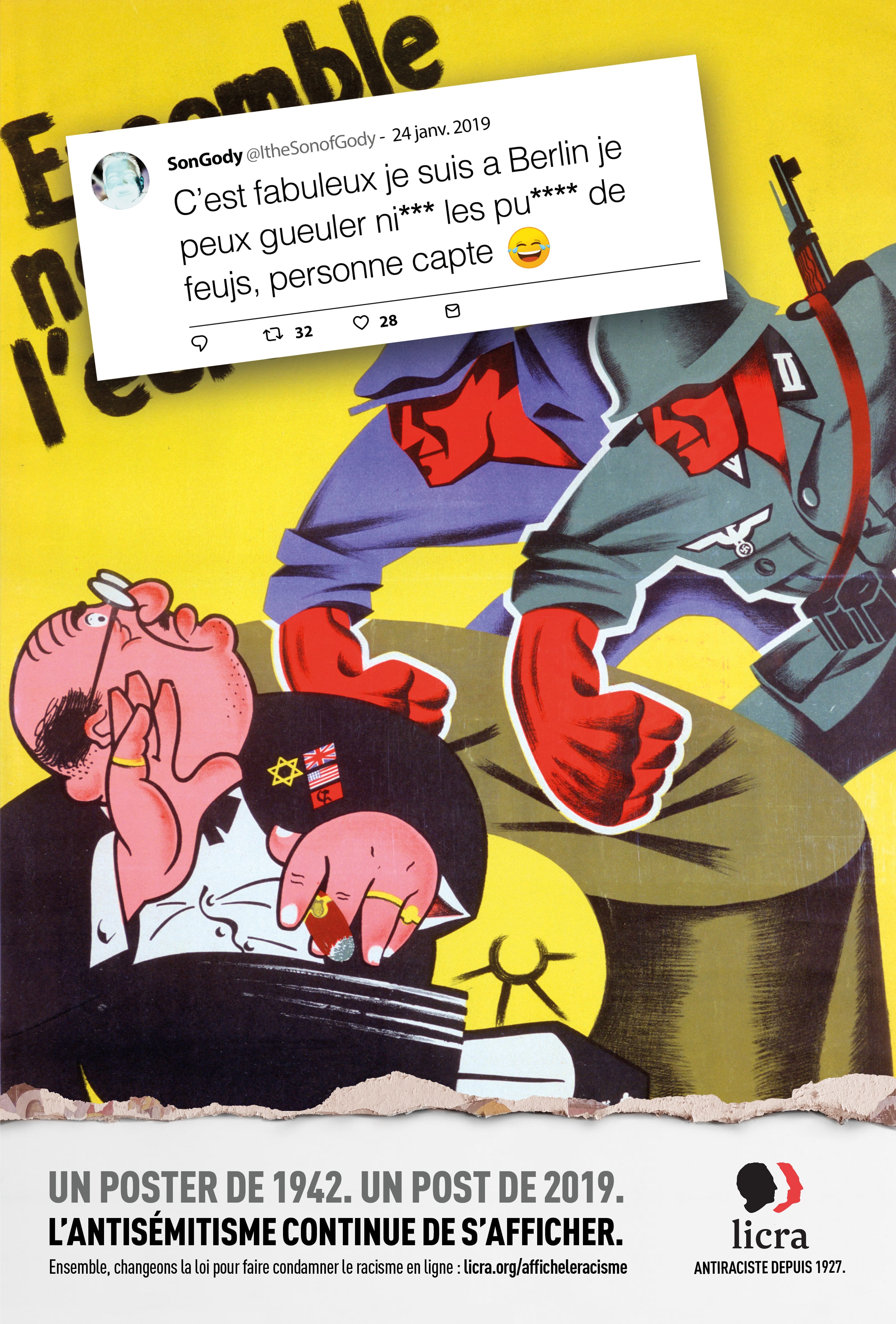 Affiche de la LICRA