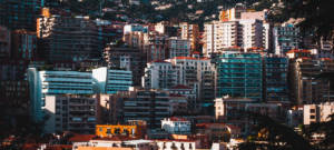 Vue sur la colline de Monaco