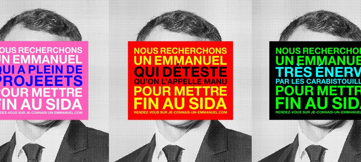 AIDES part la recherche d'un Manu dans une campagne d'affichage sauvage Trois déclinaisons d'affichage