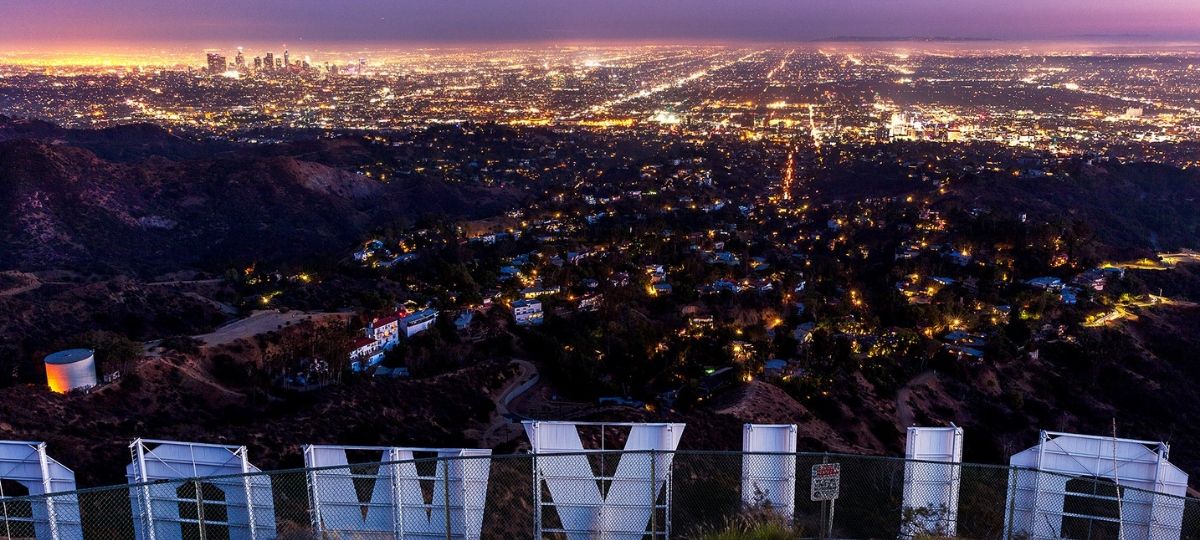 Netflix, Disney et les studios hollywoodiens contre la loi anti-avortement en Géorgie Paysage panoramique de la ville de Los Angeles