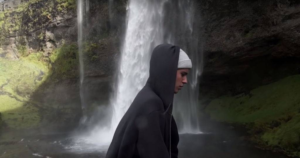 Le chanteur Justin Bieber en Island