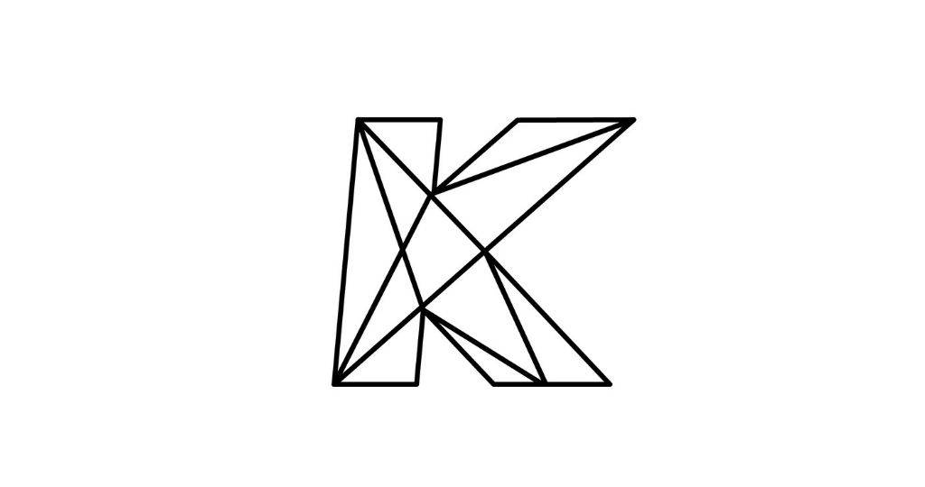 Logo de l'agence digitale Kentaï : un K graphique