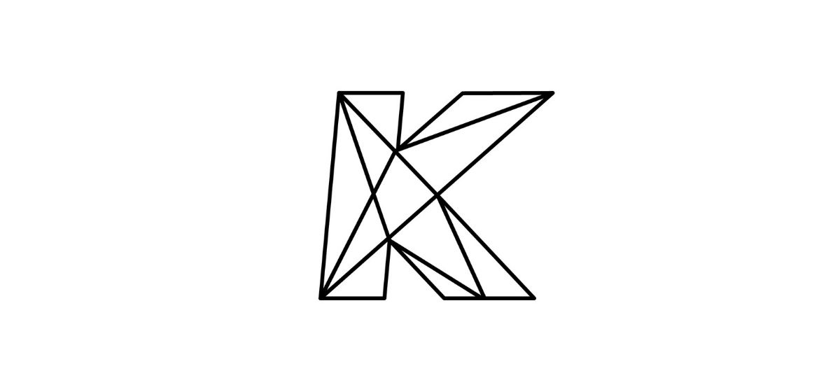 Logo de l'agence digitale Kentaï : un K graphique