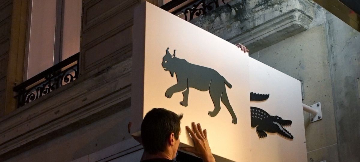 Lacoste renouvelle son opération Save Our Species Installation de l'opération Lacoste  - Save Our Species -