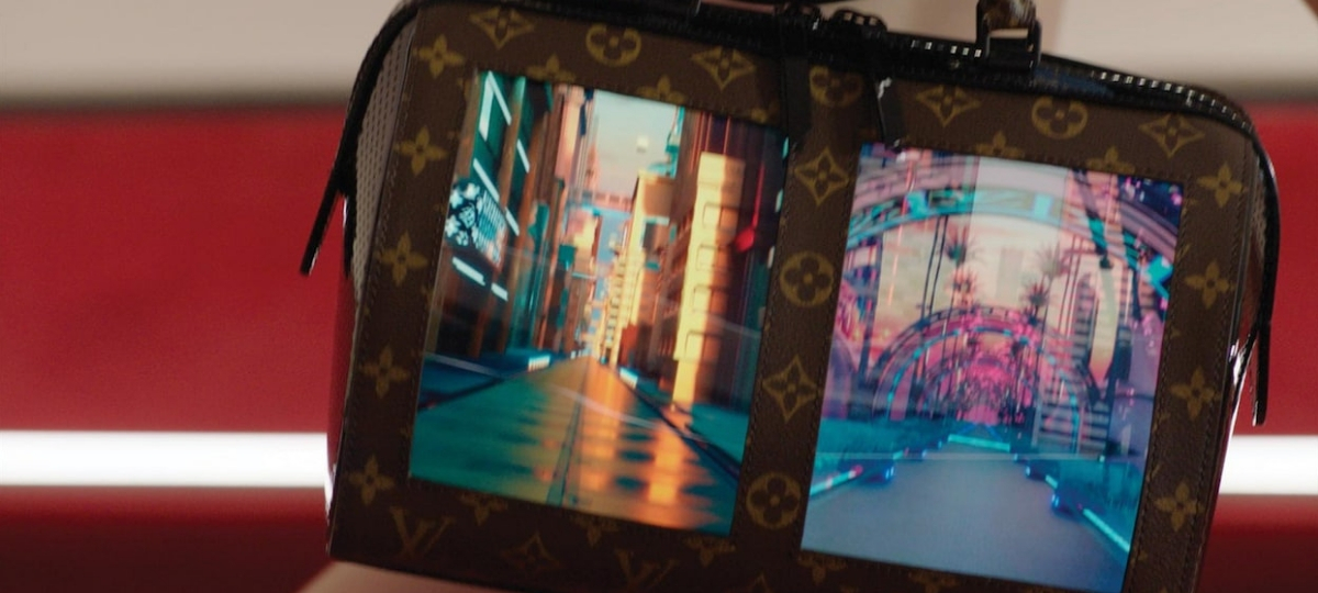 Collection Cruise : Louis Vuitton créer des sacs dotés d'écrans connecté Sac ''Canva'' par Louis Vuitton