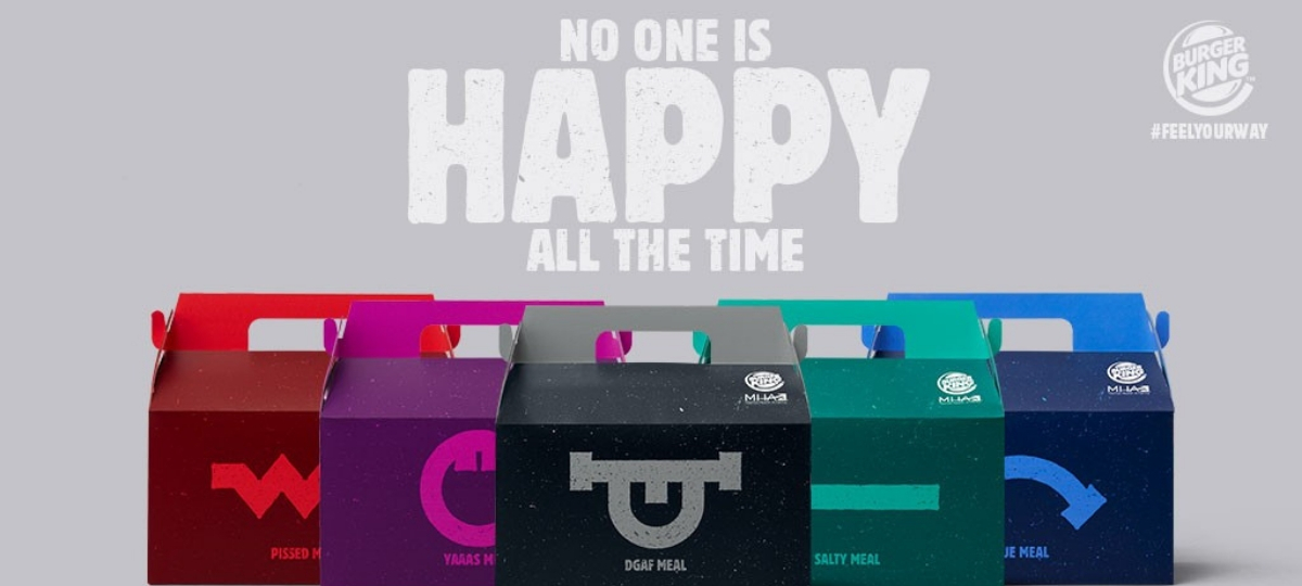 nooneishappyallthetime 5 packaging des nouvelles boites par Burger King