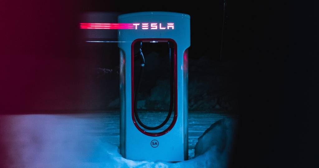 Borne de recharge électrique pour voitures Tesla