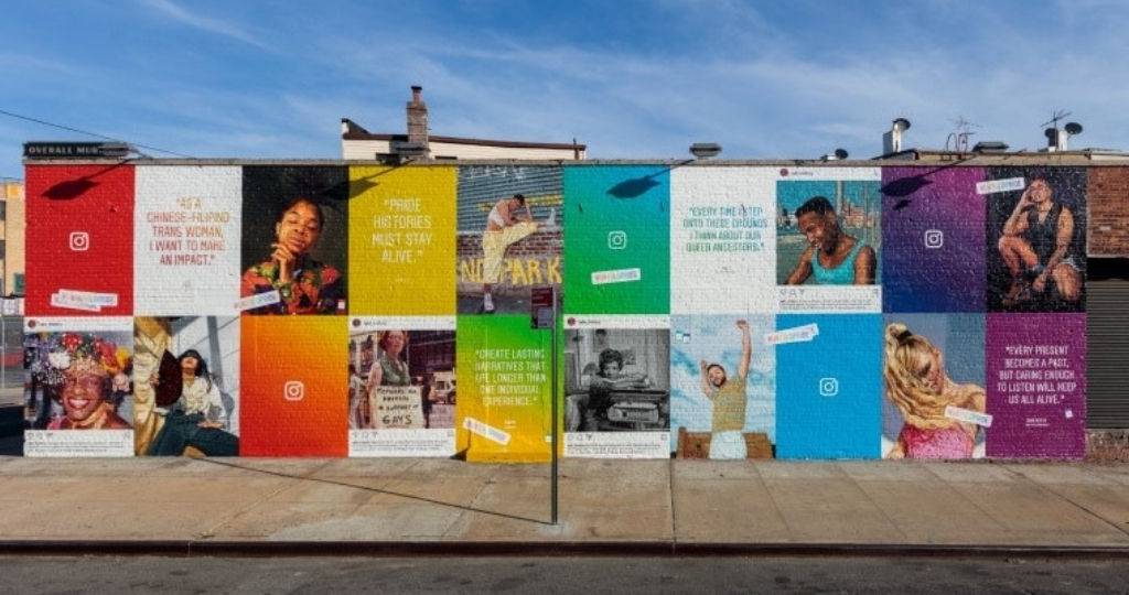 Une campagne d'affichage Instagram