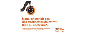 Une communication de la marque de trottinettes électriques Circ