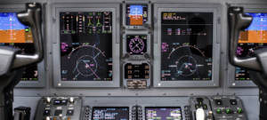 le tableau de bord d'un avion