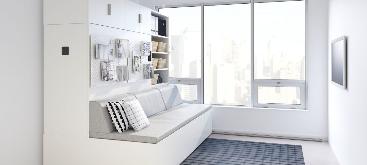 IKEA lance un meuble robotisé pour les petits espaces Prototype du meuble robotisé IKEA