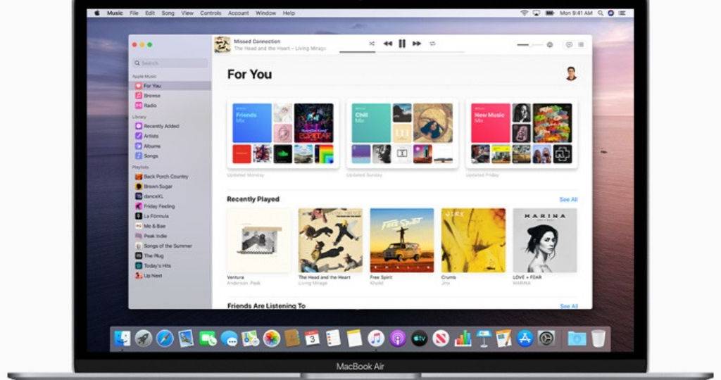 Le logiciel Apple Music qui vient remplacer Itunes