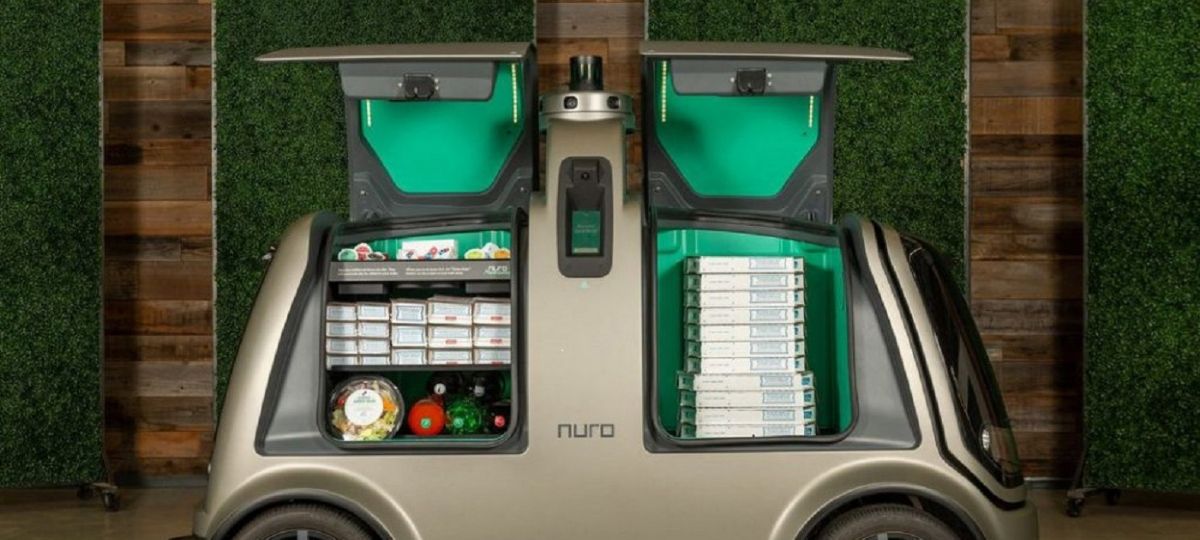 Dominos va développer des robots livreurs de Pizza Un robot livreur développé par la société Nuro