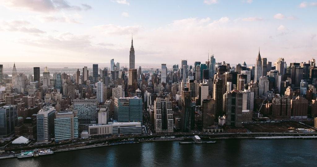 Panorama de la  - skyline -  de New York - 