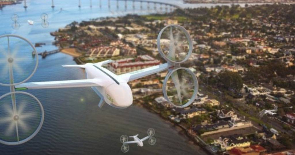 illustration 3D du prototype des drones UberEats