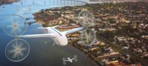 illustration 3D du prototype des drones UberEats