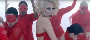 Extrait du clip vidéo "Bad Romance" par la chanteuse Lady Gaga