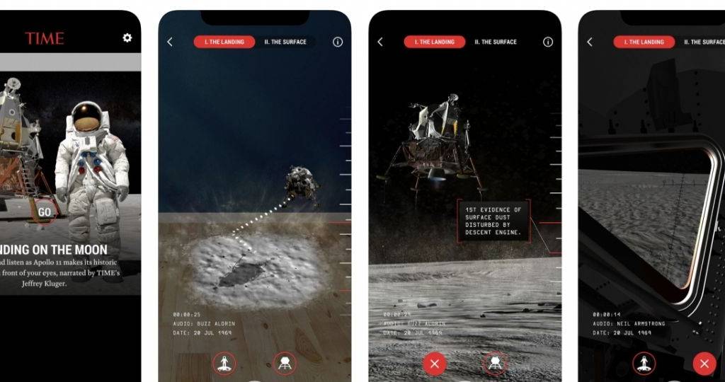Capture d'écran de l'application Time Immersive