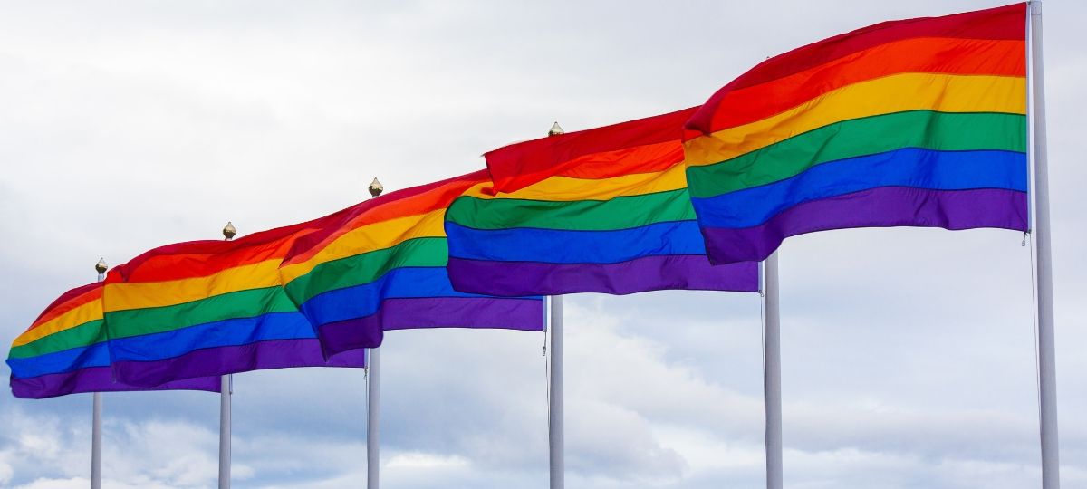 Tinder lance une fonction de protection pour ses utilisateurs LGBTQ+ Une lignée de drapeau LGBT