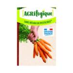 Visuel d'un sachet de carotte sans résidus de pesticides issue de la démarche Agrologique du groupe Agrial
