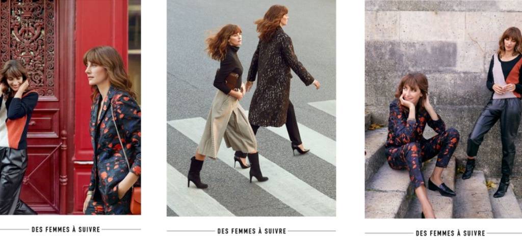 Triptyque de femmes portant les vêtement de la marque Un jour Ailleurs