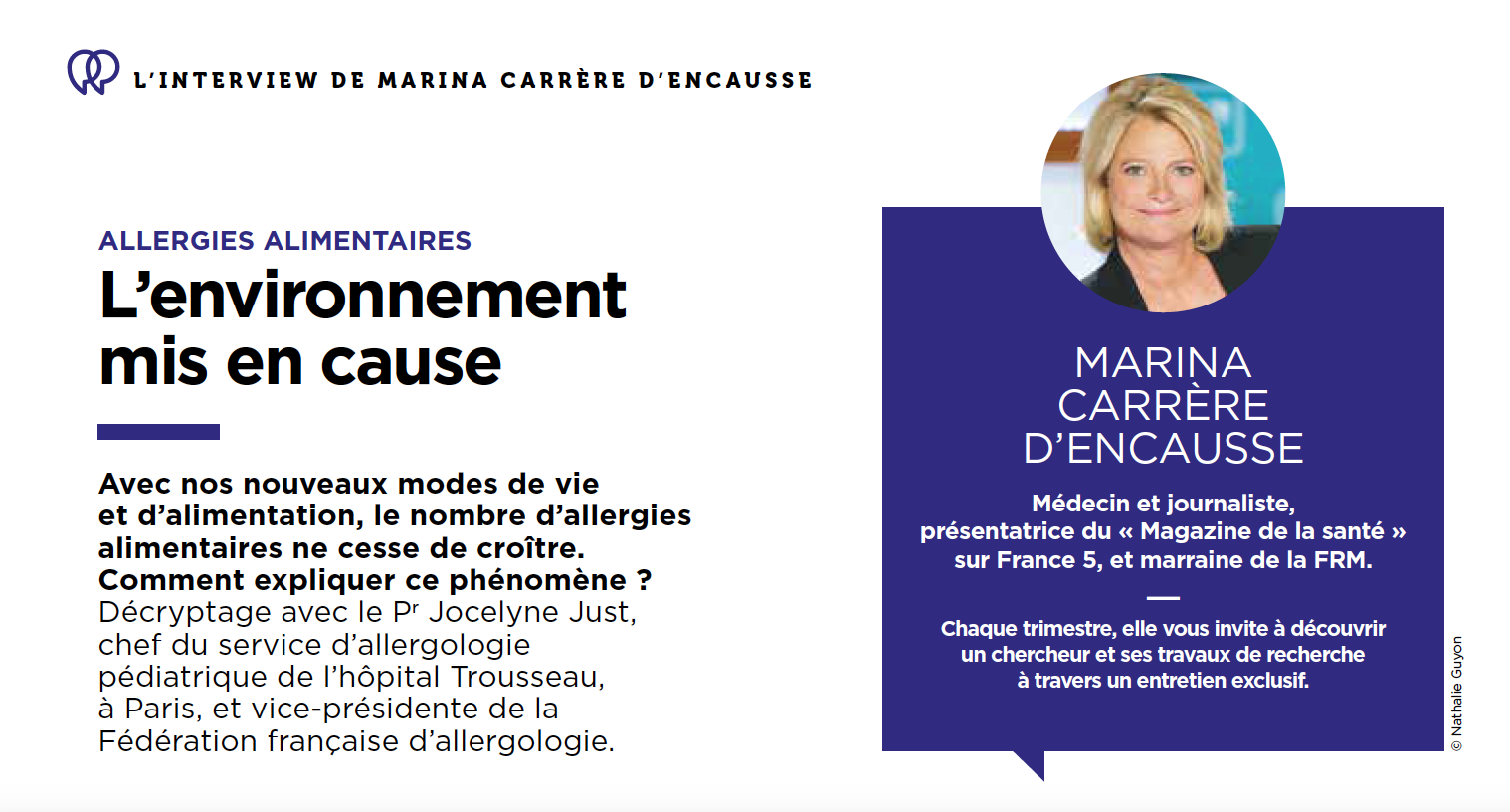 Interview de Marina Carrère
