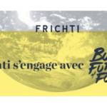 Visuel de la campagne de communication de Frichti avec le slogan "Frichti s'engage avec Build The Future of Food